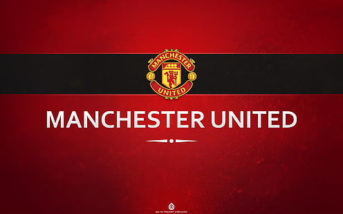 Manchester United Football Club, logo manchester united, unito, calcio, club, manchester, Sfondo HD HD wallpaper