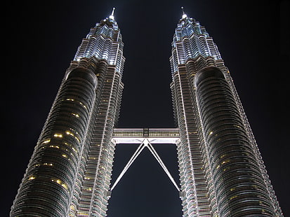 Hauteurs de Petronas, tours jumelles Petronas en Malaisie, hauteurs, Petronas, Fond d'écran HD HD wallpaper
