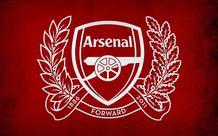 1866 Arsenal Forward-logotyp, Arsenal London, logo-arsenal, skyttar, HD tapet