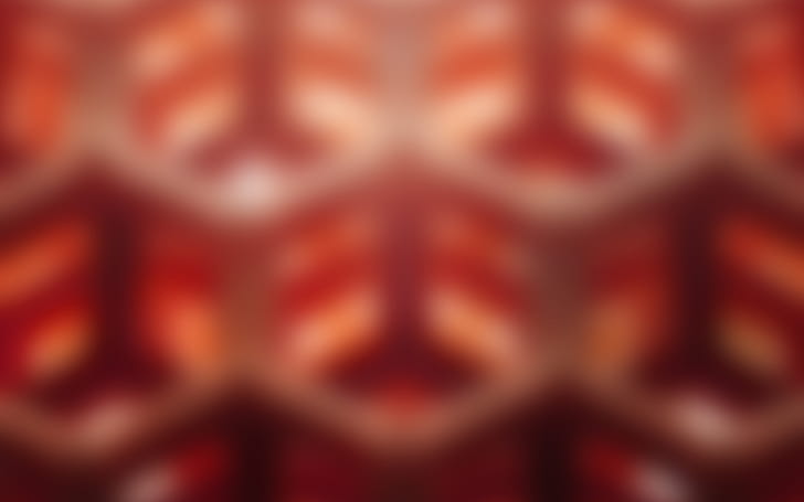 honey, cube, pattern, comb, red, blur, HD wallpaper