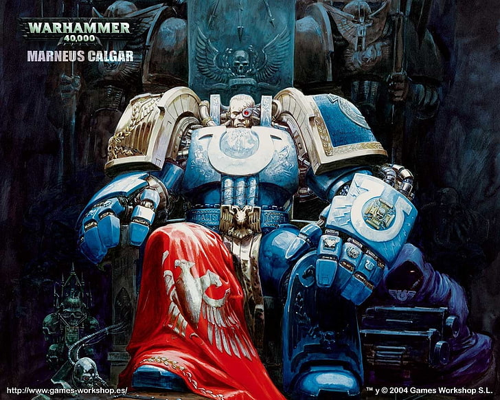Warhammer Marneus Calgar tapeter, Warhammer, Warhammer 40K, Marneus Calgar, Space Marine, Videospel, HD tapet