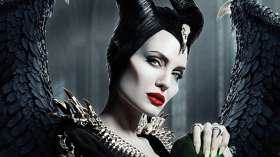  fairy, Angelina Jolie, fantasy, poster, Maleficent, Maleficent: Mistress of Evil, Maleficent: mistress of the dark, HD wallpaper HD wallpaper