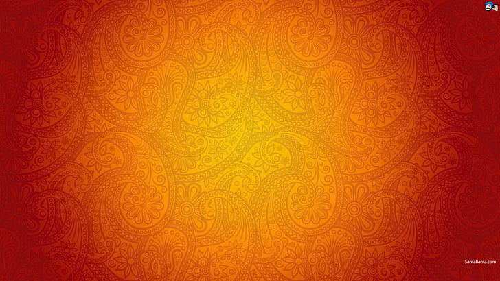 simple background, texture, Paisley, HD wallpaper