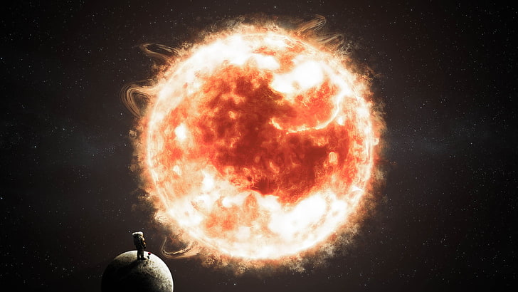 ภาพประกอบดวงอาทิตย์อวกาศดาวดาวเคราะห์มนุษย์อวกาศกุหลาบตัวอ่อนชีวิตเจ้าชายน้อยดวงอาทิตย์, วอลล์เปเปอร์ HD