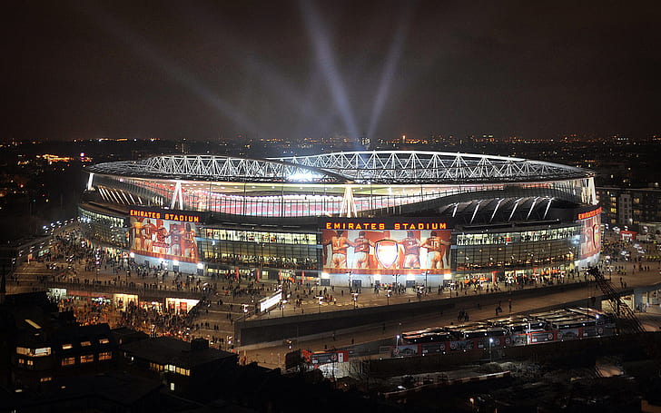 fotboll, stadion, Arsenal, London, Emirates Stadium, HD tapet