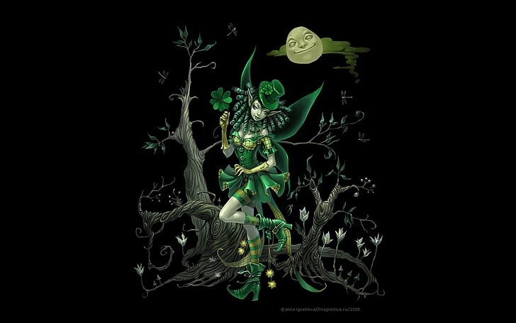 Fantasy, Fairy, St. Patrick's Day, HD wallpaper