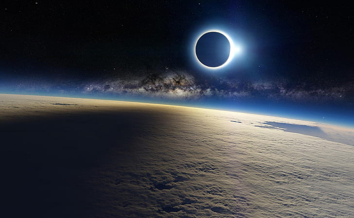 eclipse solaire 4k image de bureau, Fond d'écran HD