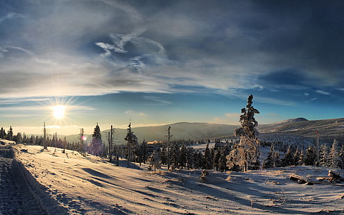 Winterabend, Winterabend, HD-Hintergrundbild HD wallpaper