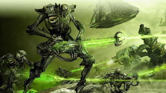 Schlacht, Warhammer 40k, Monolith, Nekronen, Ultramarine, Dreadnaut, HD-Hintergrundbild HD wallpaper