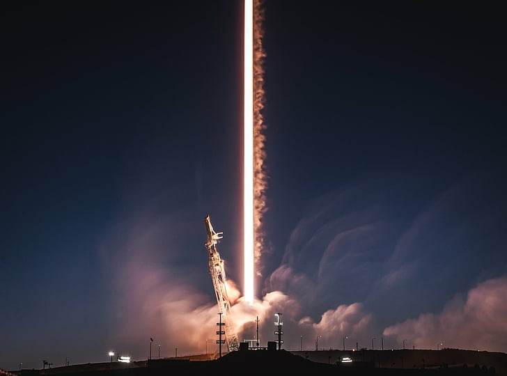Технология, SpaceX, Сокол 9, Отрыв, Ракета, HD обои