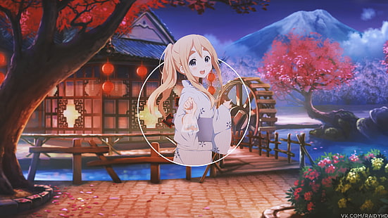 anime, chicas anime, imagen en imagen, K-ON !, Kotobuki Tsumugi, Fondo de pantalla HD HD wallpaper