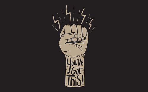 You've Got This HD Wallpaper, brown hand with you've got this text wallpaper, Artistic, Typography, Vector, Illustration, Style, Abstract, Brown, Design, Hand, Drawing, Words, Drawn, Artwork, Inspiration, Concept, Type, Note, Motivation, Message, letters, Quote, Graphic, Slogan, Text, Word, problem, Written, inscription, handwriting, write, positive, assistance, answer, yougotthis, consulting, advice, HD wallpaper HD wallpaper