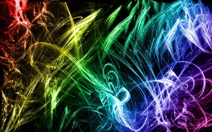 multicolored abstract wallpaper, Abstract, Cool, Colorful, Colors, HD wallpaper