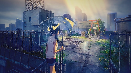Anime, Weathering With You, Hina Amano, Tenki no ko, Sfondo HD HD wallpaper