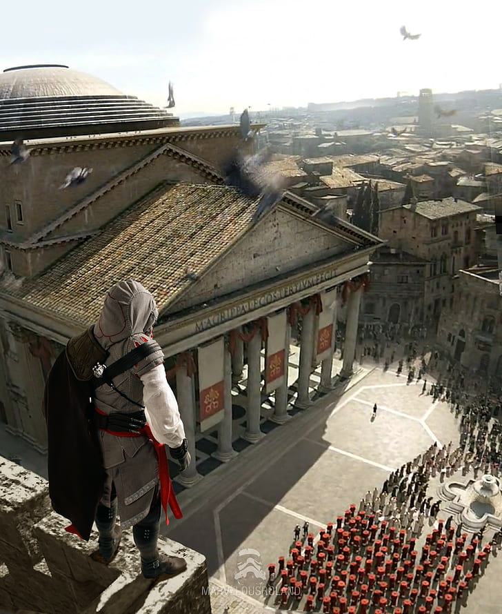 Assassins Ezio Auditore da Firenze Assassins Creed II, Fondo de pantalla HD, fondo de pantalla de teléfono