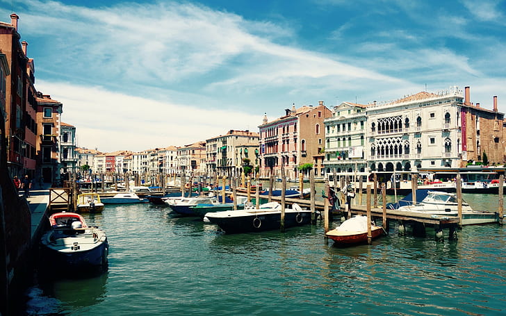 venezia, sfondi italia, canal grande, gondole, download 3840x2400 venezia, Sfondo HD