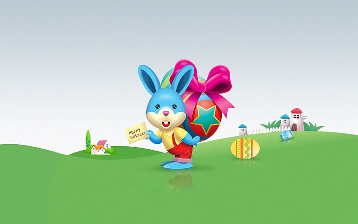 Cartoon Easter Bunny, animated illustration of Easter bunny, Festivals /  Holidays, HD wallpaper | Wallpaperbetter