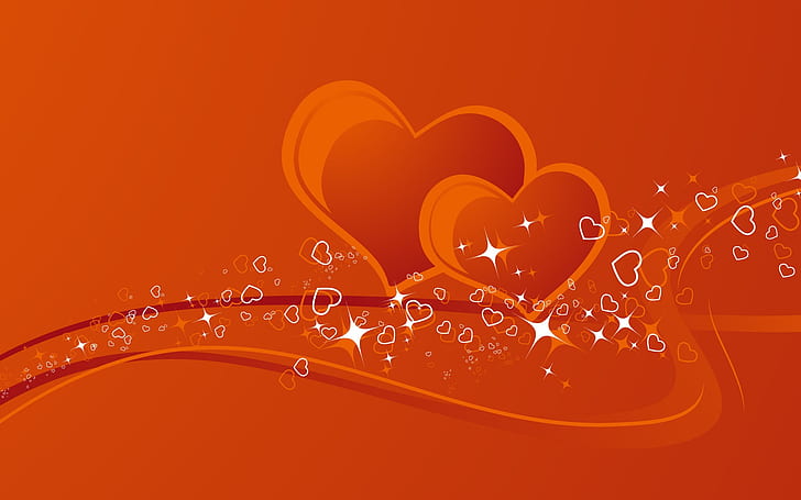 Pasangan hati, hati, pasangan, cinta, Wallpaper HD