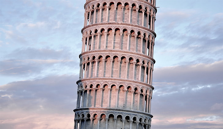 tower, tilt, Italy, Pisa, The leaning tower of Pisa, HD wallpaper