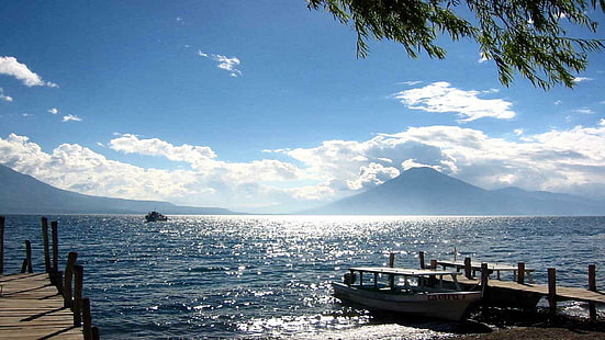 アティトラン湖、ソロラグアテマラ、グアテマラ、湖、ソロラ、美しさ、 HDデスクトップの壁紙 HD wallpaper