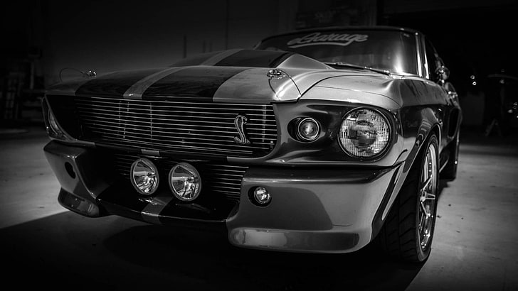 schwarzes Ford Mustang Eleanor Coupé, Shelby, GT500, Eleonor, Ford Mustang, HD-Hintergrundbild