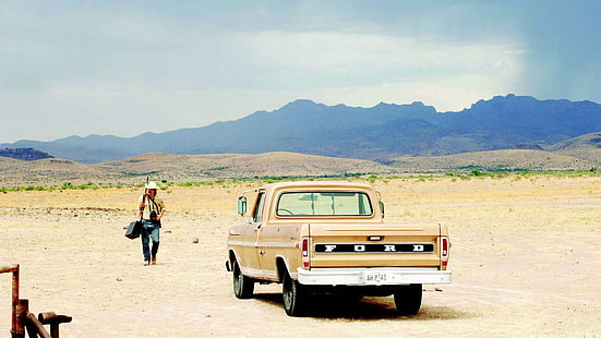 No Country for Old Men Ford Truck Cowboy HD, filmes, ford, homens, caminhão, para, cowboy, velho, não, país, HD papel de parede HD wallpaper