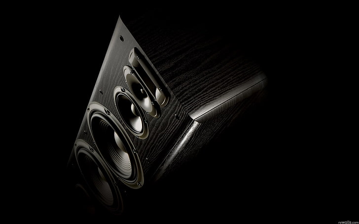 speaker subwoofer hitam, Speaker, Akustik, Dinamika, Wallpaper HD