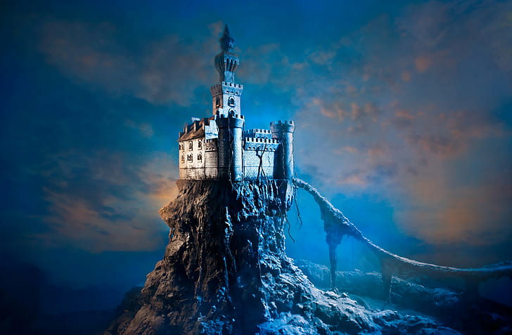 Fantasiekunst, Schloss, HD-Hintergrundbild
