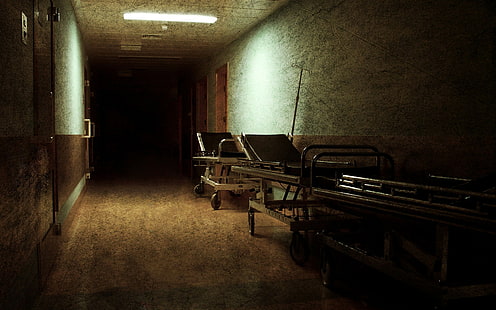 الخراب ، الرواق ، المستشفى ، الجرونج، خلفية HD HD wallpaper