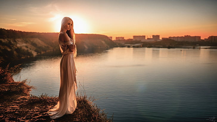blonde georgiy chernyadyev Frauen modellieren langes Haar, HD-Hintergrundbild