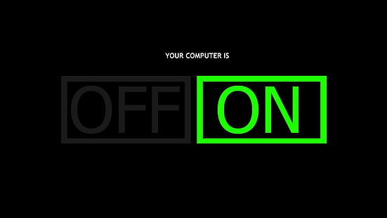 หน้าจอคอมพิวเตอร์สีดำแสงสวิตช์นีออนตลก, วอลล์เปเปอร์ HD HD wallpaper