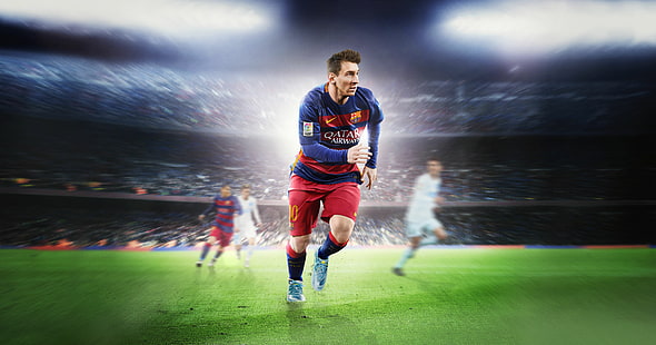 EA Sports, FIFA 16, Lionel Messi, 4K, 8K, HD тапет HD wallpaper