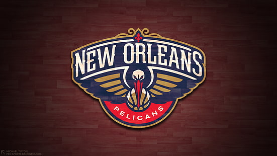 Basketball, New Orleans Pelikane, Logo, NBA, HD-Hintergrundbild HD wallpaper