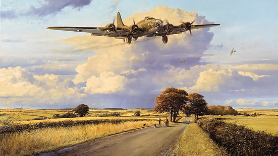 Bombacılar, Boeing B-17 Flying Fortress, HD masaüstü duvar kağıdı HD wallpaper