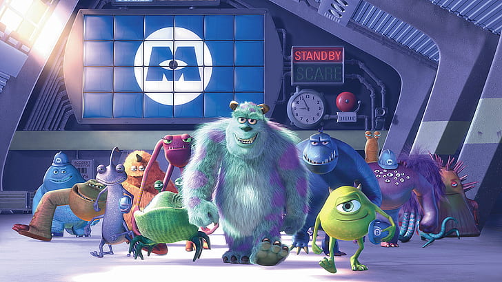 Monsters Inc HD, filmy, potwory, inc, Tapety HD