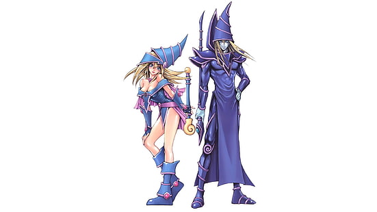 dois Yu-Gi-oh!ilustrações de personagens, Yu-Gi-Oh, HD papel de parede HD wallpaper