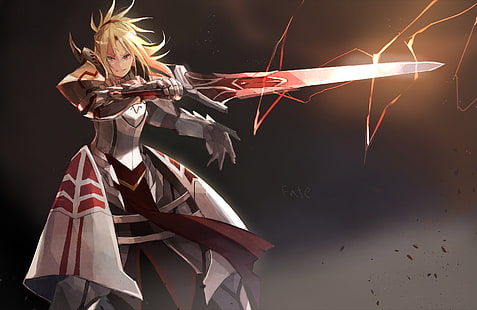 Fate Series, Fate / Apocrypha, Mordred (Fate / Apocrypha), Sabre of Red (Fate / Apocrypha), Wallpaper HD HD wallpaper