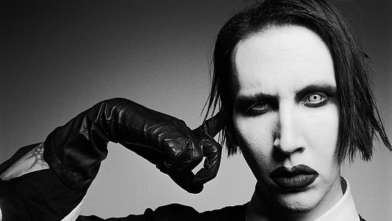 Marilyn Manson, Face, Makeup, HD wallpaper HD wallpaper