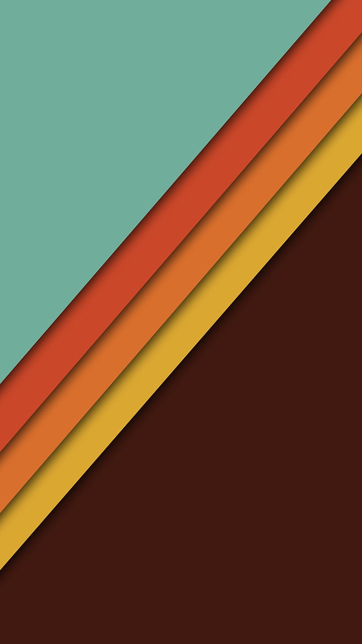 multicolored color illustration, Android L, Android (operating system), 1976, simple, HD wallpaper