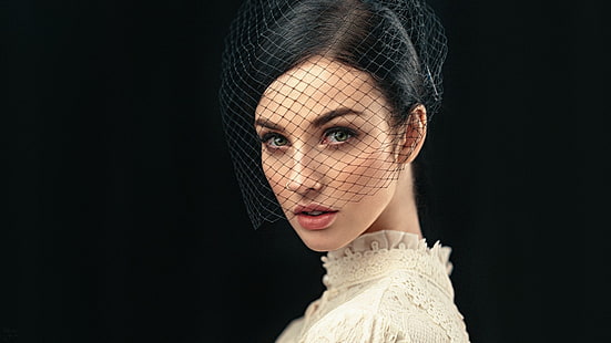 Georgy Chernyadyev, 500px, potret, wanita, model, wajah, Alla Berger, Wallpaper HD HD wallpaper