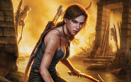 Tomb Raider, Лара Крофт, видеоигры, женщины, HD обои HD wallpaper