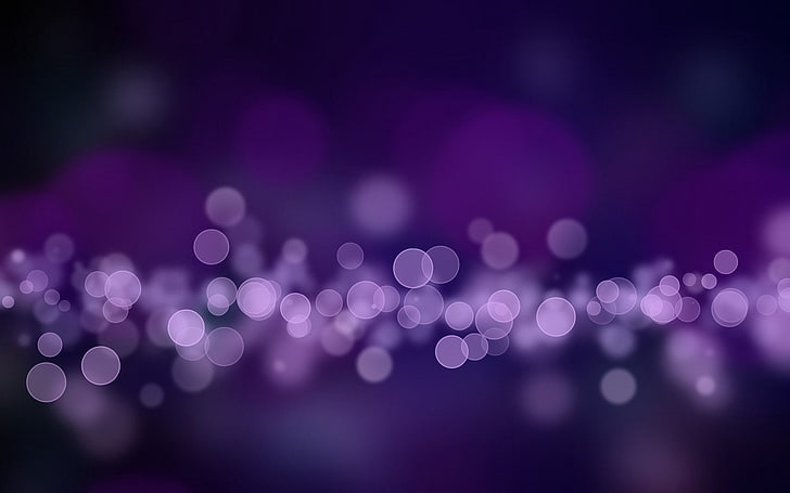 фотография фиолетового боке, блики, круги, цвет, свет, HD обои