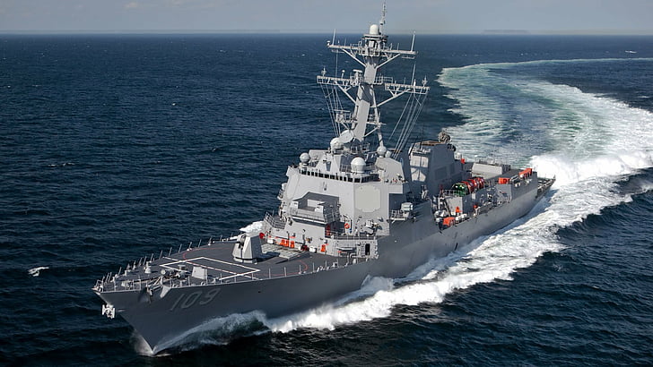 Военные корабли, USS Jason Dunham (DDG-109), американский флот, эсминец, корабль, военный корабль, HD обои