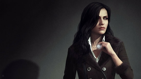 The Witcher, The Witcher 3: Wild Hunt, Yennefer of Vengerberg, video game characters, trench coat, Yennefer, HD wallpaper HD wallpaper