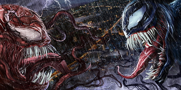  Comics, Venom, Carnage (Marvel Comics), HD wallpaper HD wallpaper