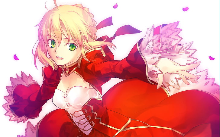 Fate Series, anime, Type-Moon, Saber, Saber Extra, HD wallpaper