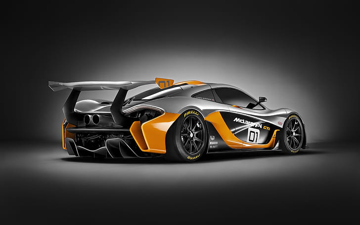 McLaren P1 GTR Race Car HD, автомобили, кола, състезание, gtr, mclaren, p1, HD тапет
