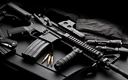 Оружие, Кольт AR-15, Огнестрельное оружие, Пистолет, HD обои HD wallpaper