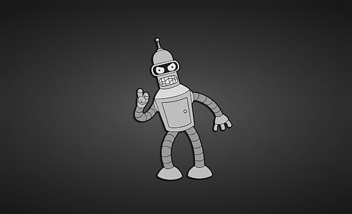 Personagem de robô Futurama, robô, Bender, Futurama, série., HD papel de parede HD wallpaper