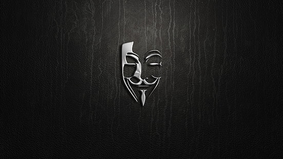 серебро, логотип, аноним, HD обои HD wallpaper